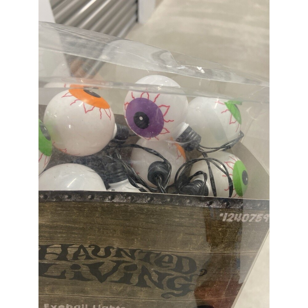 Halloween Vintage Halloween String Lights Blow Mold Eyeballs Decoration